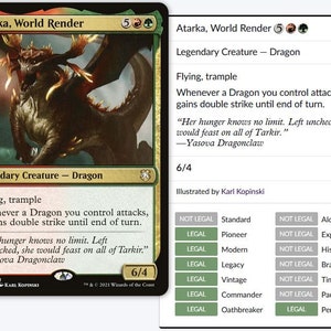 Custom 100 Card Commander Deck - Atarka, World Render MTG Deck