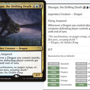 Custom 100 Card Commander Deck - Silumgar, the Drifting Death MTG Deck