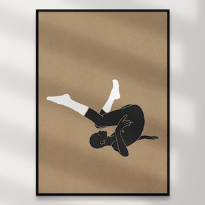 Impression d'art gay masculin | Art mural queer en téléchargement numérique – Yoshi noir beige, chaussettes blanches, décoration d'intérieur LGBTQ +, illustration imprimable intime