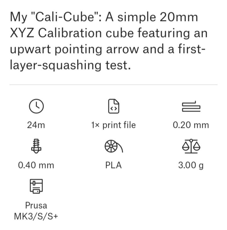 0.2mm XYZ Calibration Cube Test STL 3d Modeling Printer Etsy
