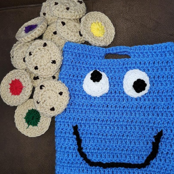 Cookie Monster Memory Game Crochet Pattern
