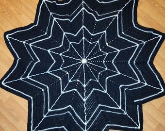Spider Web Crochet Afghan