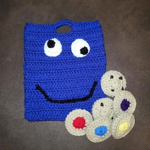Cookie Monster Memory Game Crochet Pattern