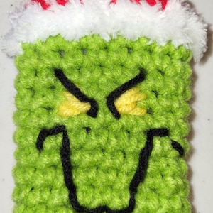 Grinchy Geschenk Kartenhalter Häkelanleitung