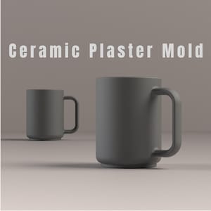 コーヒーマグの石膏型：3DプリンターSTLファイル（デジタルダウンロード）