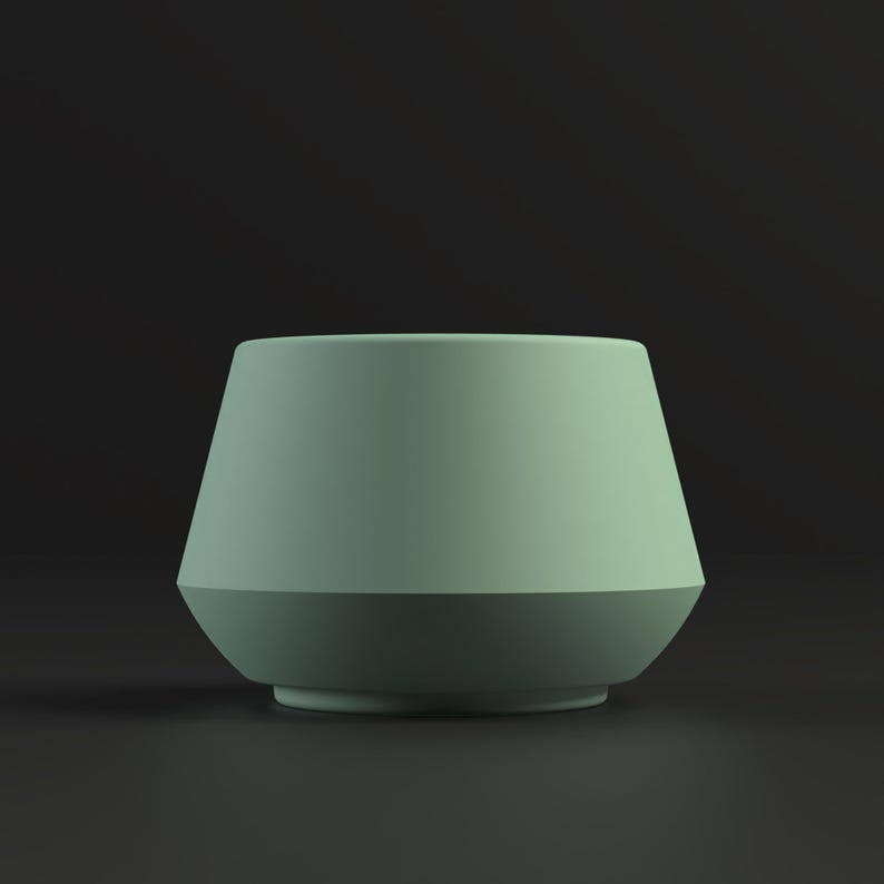 Flowerpot Mold: Ceramic Slip Casting, 3D Printer STL File (Digital Download) image 2