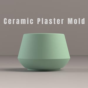 Flowerpot Mold: Ceramic Slip Casting, 3D Printer STL File (Digital Download)