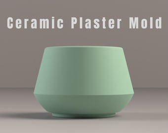 Flowerpot Mold: Ceramic Slip Casting, 3D Printer STL File (Digital Download)