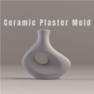 ドーナツ花瓶の石膏型（STLデジタルファイル）