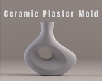 Donut Vase Gipsform, (STL Digitale Datei)