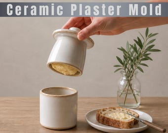 Plaster Mold of a Butter Pan with Lid (Digital Download)