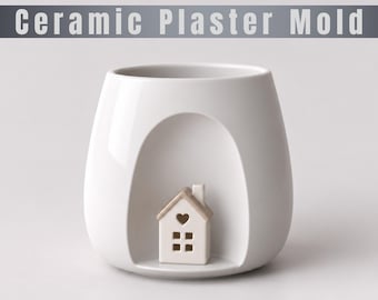 Customizable Mug Plaster Mold | Ceramic Slip Cast Mold | (Digital Download)