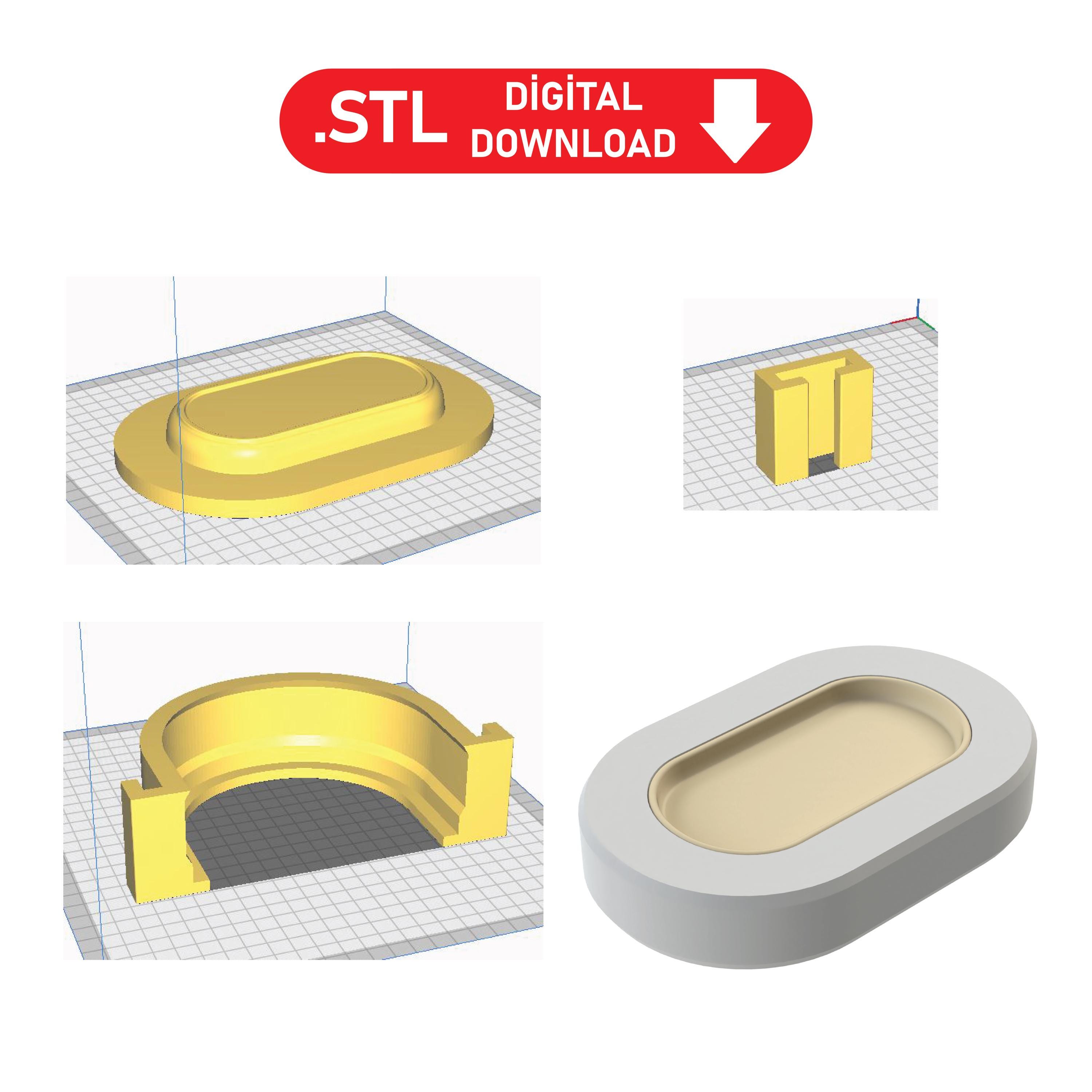 Plate Casting Mold STL File: Serving, Breakfast, Snack (digital ...