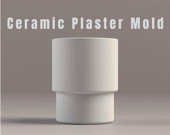 Fichier STL de moule en plâtre pour tasse à café : moule en céramique pour imprimante 3D (téléchargement numérique)