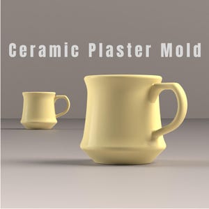 コーヒーマグの石膏型：3DプリンターSTLファイル（デジタルダウンロード）