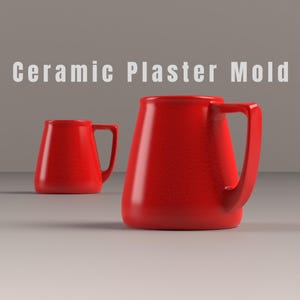 Archivo STL para impresora 3D: Molde de yeso para taza de café (Descarga digital)