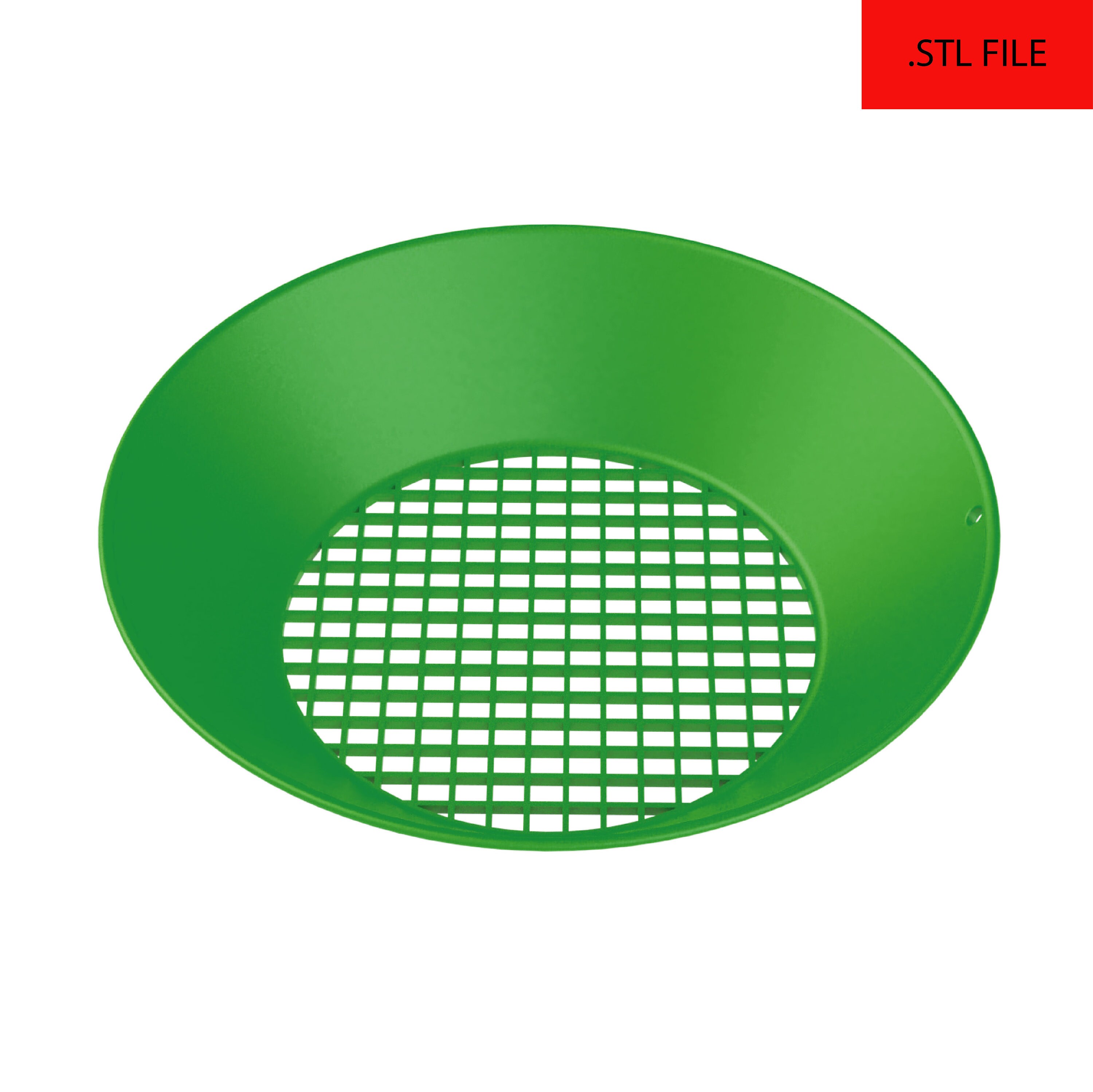 Gold Sifting Pan 14 Inch Gold Pan Sieve 14 Inch Stl File Etsy