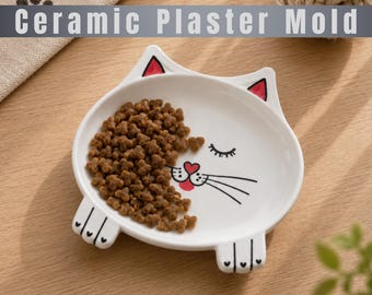 Cat Food Bowl Plaster Mold, 3D Printer STL File (Digital Download)