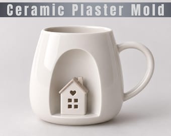 Customizable Mug Plaster Mold | Ceramic Slip Cast Mold | (Digital Download)