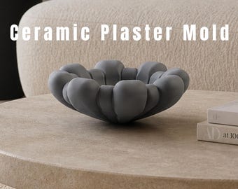 Organic Wavy Bowl Plaster Mold STL File | Minimalist Decor (Digital Download)