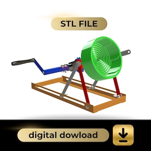 Modelo 3D de una bandeja de extracción de oro en espiral: Archivos STL y Parasolid (Descarga digital)