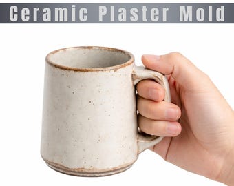 Molde de yeso para taza de café (descarga digital) / Molde de colada deslizante / Archivo STL para impresora 3D