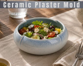 Ceramic Plaster Mold STL File | Patterned Serving Bowl (Digital Download)