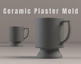 Coffee Mug Plaster Mold: 3D Printer STL File (9cm X 12cm) - Etsy