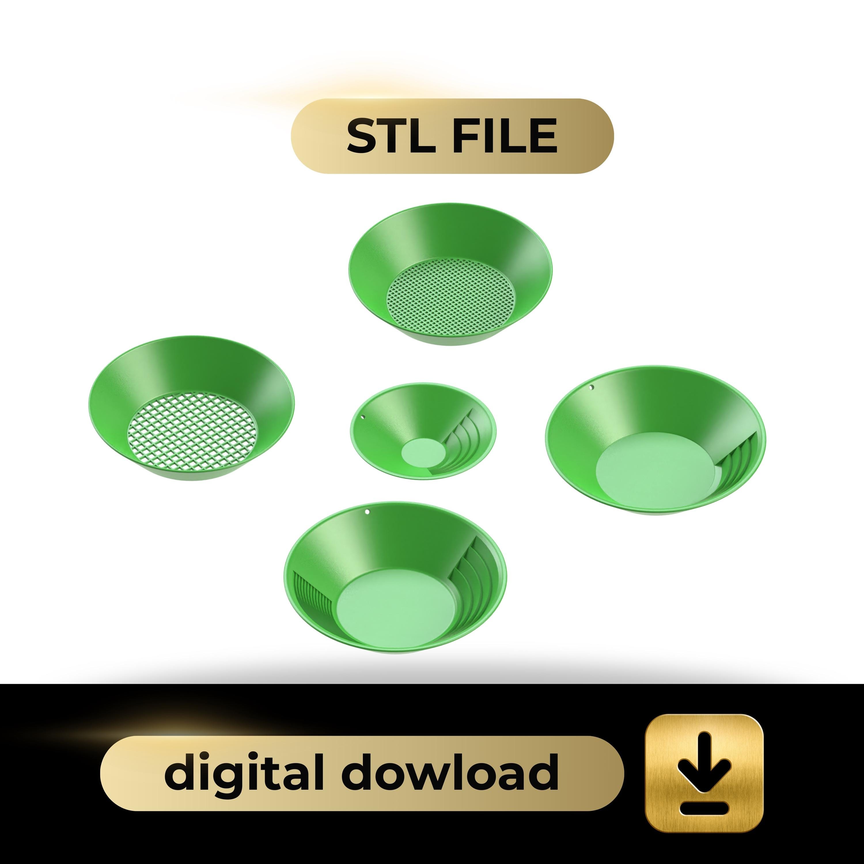 Pan Stl Gold Pan Set 3D STL File: Prospecting & Mining (digital Download) - Etsy