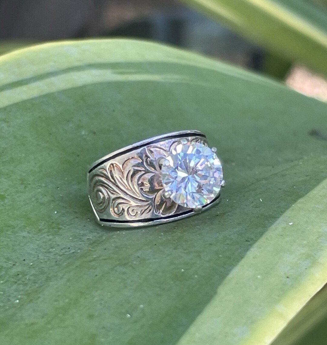 Yes Ring Say YES Antique Style Engagement Ring Vintage Sterling & Gold - Etsy