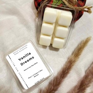 vanilla dreams | wax melts | clamshell wax melts | long lasting