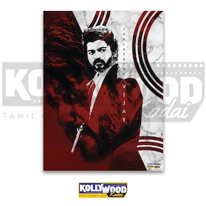 AGENTE VIJAY Pôster | TALPATIA Vijay | Hollywood | Design 100% original - pôster do filme Tamil