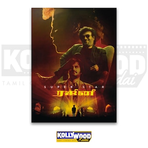 SUPER STAR RAJINIKANTH / Rajinikanth / Kollywood / Diseño 100% original - Tamil Movie Poster