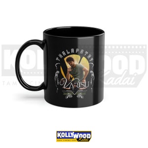 VARISU - THALAPATHY Schwarze Tasse | Herzallerliebstes Geschenk | Kollywood | 100% Originaldesign