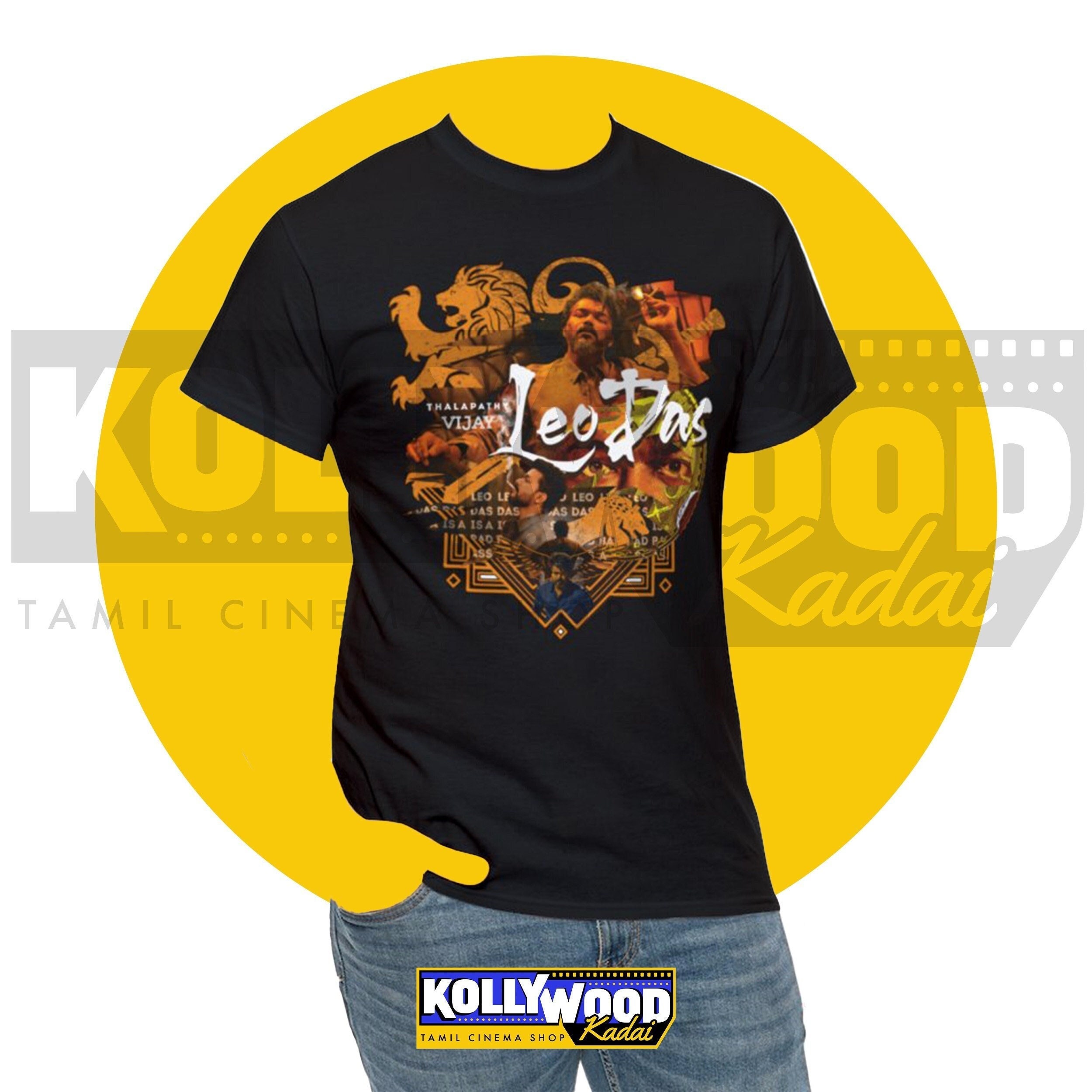 Buy LEO DAS Tshirt Thalapathy Vijay Kollywood 100% Original