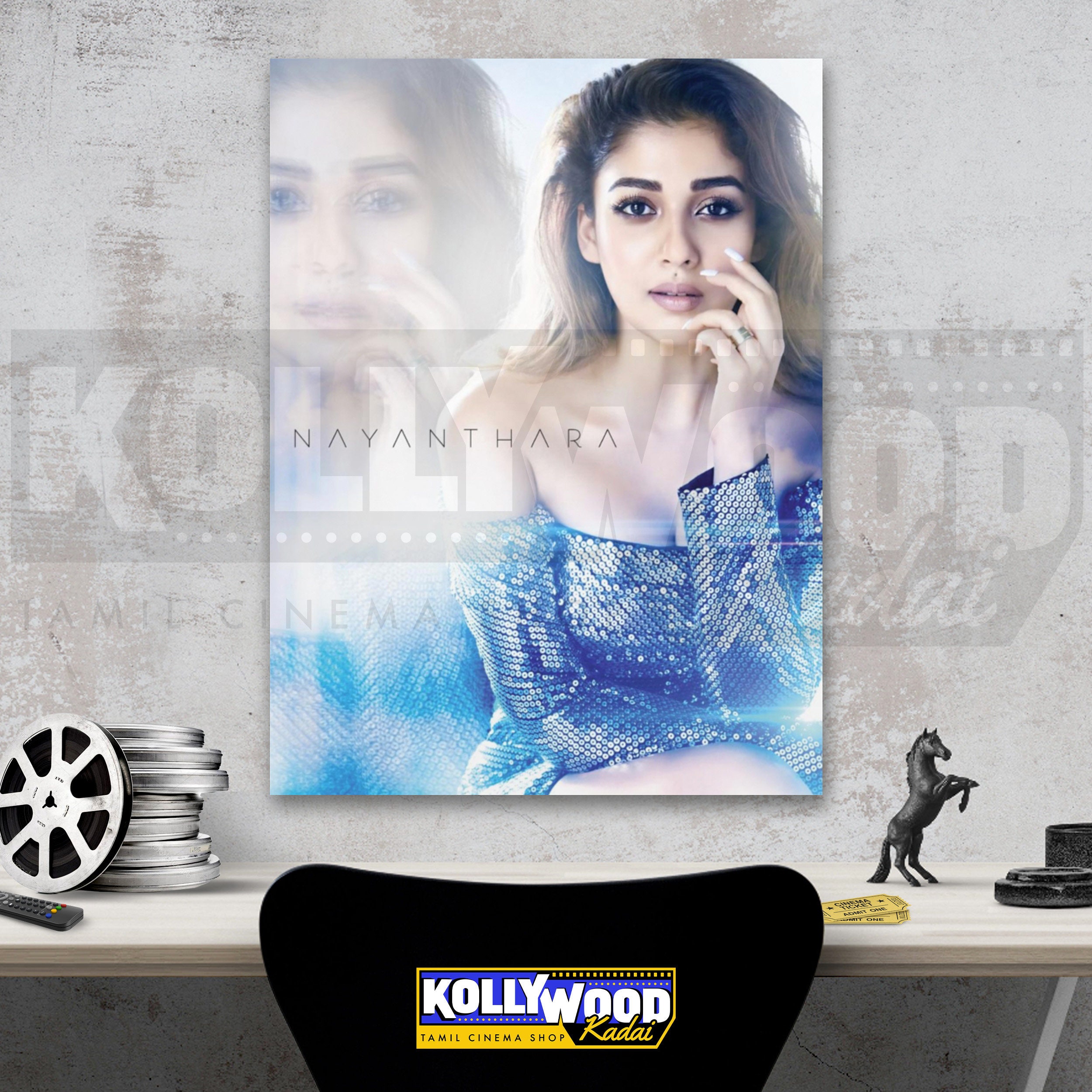 nayanthara-old-school-style-poster-kollywood-100-original-design