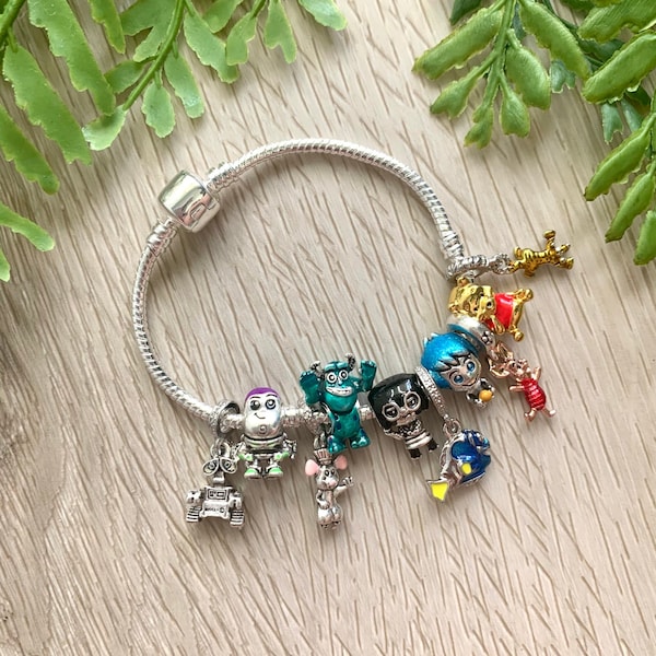 Disney Pixar / Winnie The Pooh Charm Bracelet, Memorable Gifts, Cute Jewellery, Children's Bracelet, Gift For Girlfriend, Christmas Present