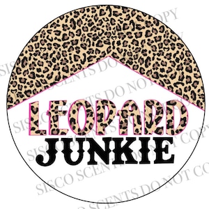Leopard Junkie PNG File, Digital downloads for cardstock, western PNGS