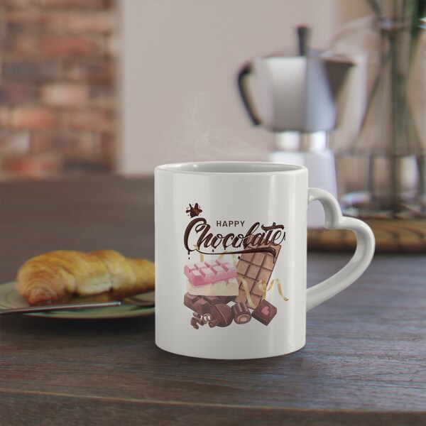 Chocolate Love Mug - Elegant Mug for Elle - Parfait pour Savourer chaque Instant avec Style