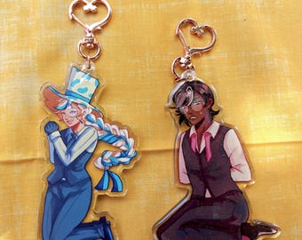 Dijes de resina epoxi con purpurina Cookie Run Gijinka de 8,9 cm - Roquefort Espresso - ¡ÚLTIMA OPORTUNIDAD!