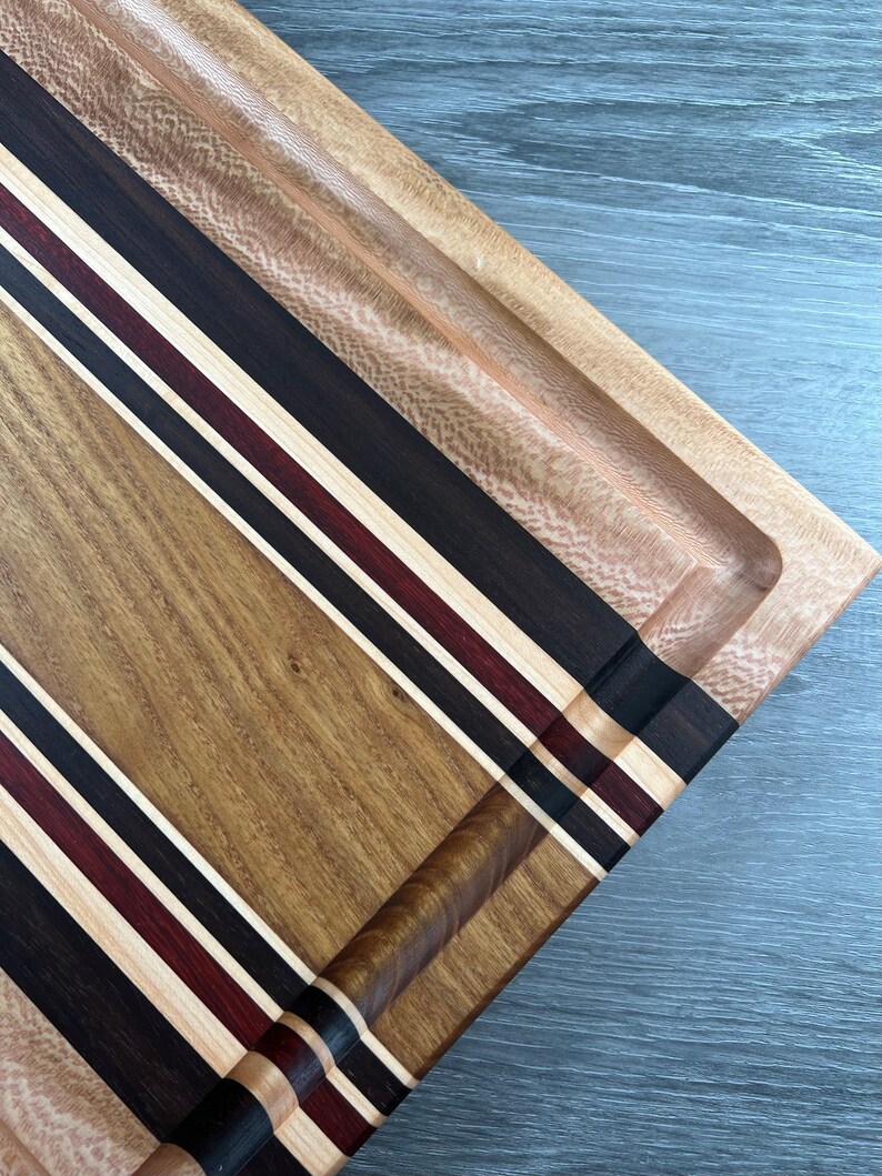 Exotic Hardwood Cutting Board/chopping Block. Handmade. Handcrafted