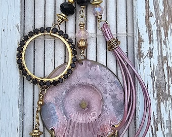 Purse Charm - Backpack Charm - Purse Bling - Beaded Purse Charm - Purse Jewelry - Keychain Bling -  Bag Bling, One of a Kind