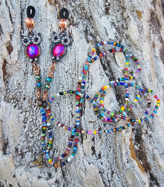 Beaded Eyeglass Chain, Reading Glasses Chain, Eyeglass Holder