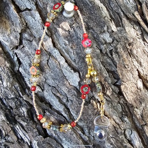 Beaded Wrist Phone Lanyard Holder, Detachable Phone Lanyard, with the tether patch