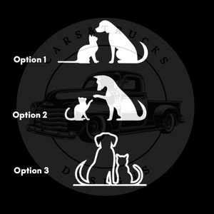 Dog and Cat Vinyl Decal stickers, Cat stickers, Dog Stickers, Vinyl Decal Stickers