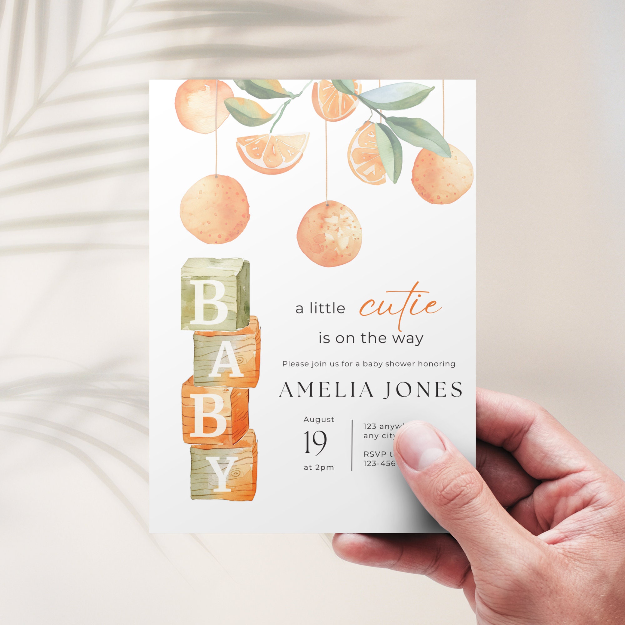 Little Cutie Baby Shower Invitationsnull