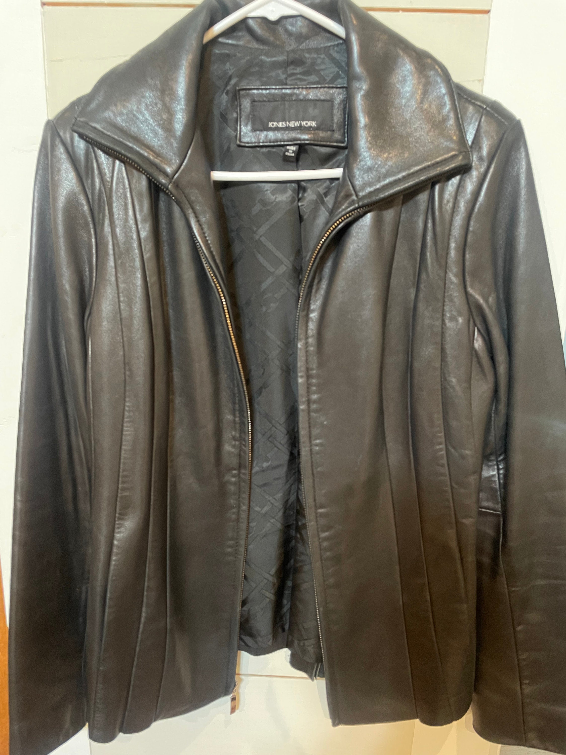Vintage Jones New York Leather Jacket - Etsy Vintage Jones New York Leather Jacket - Etsy