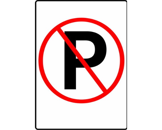 Printable No Parking Sign A4 SIZE Digital Download for Clear - Etsy