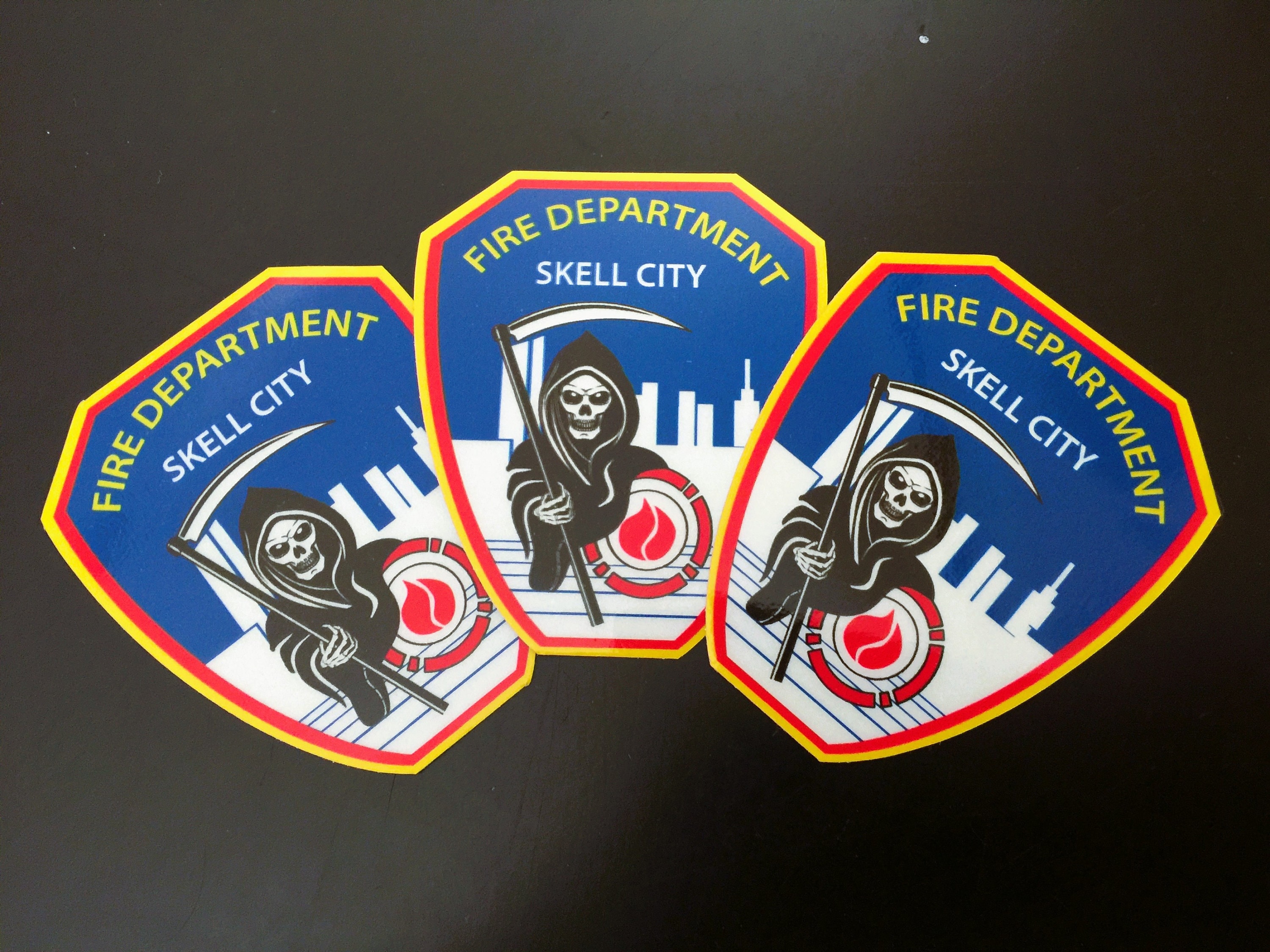 FDNY Skell City Fire Department Reflective Stickers Etsy