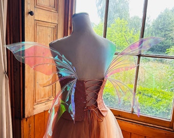 Elfen iridescent fairy wings adult/child